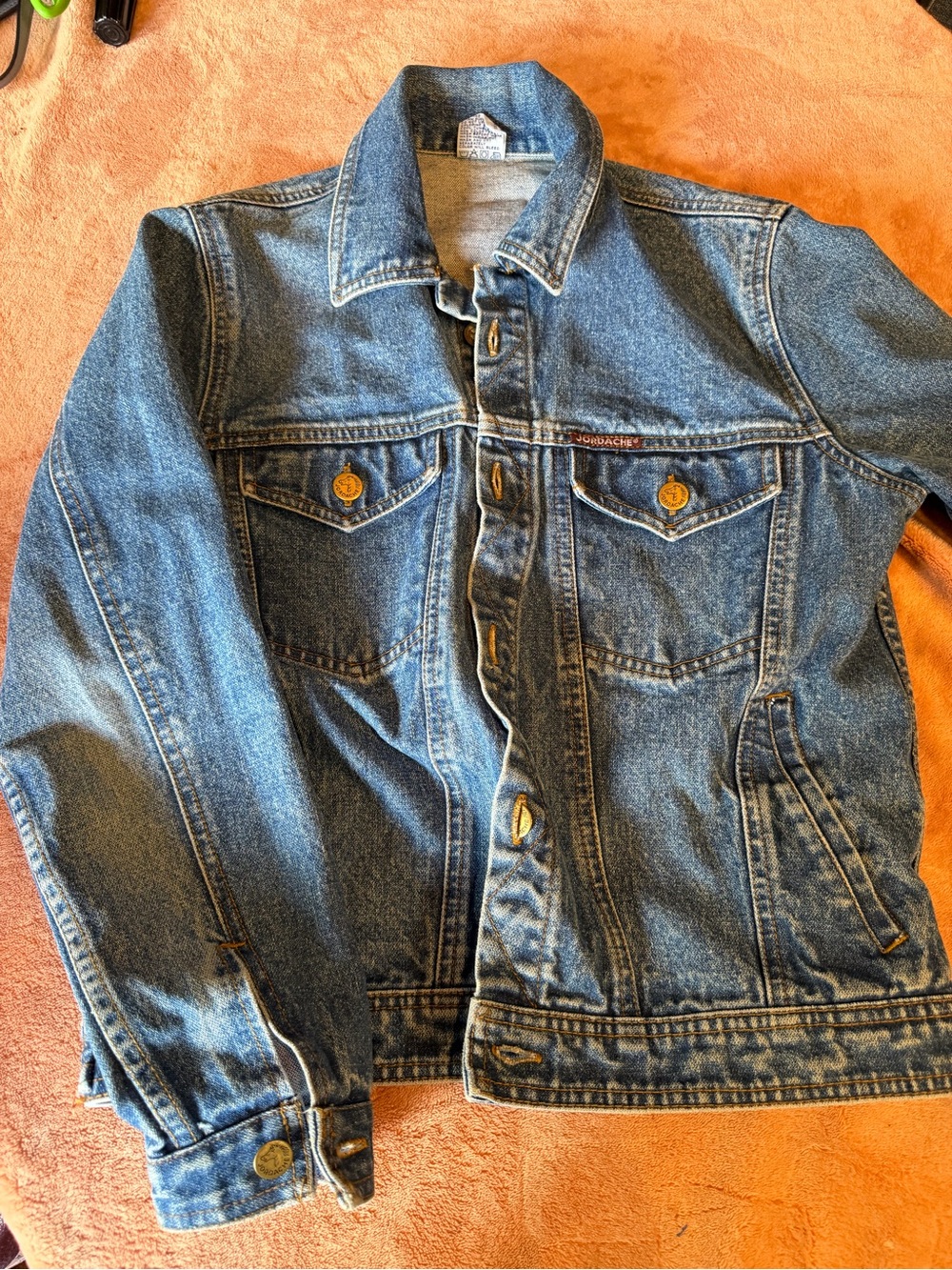 Jordache women’s Blue Denim Jacket - Button Front Trucker